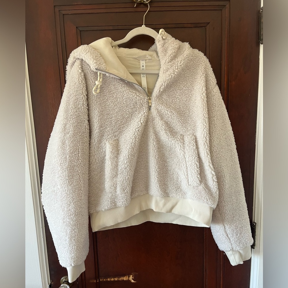 Lululemon Textured Fleece White Opal